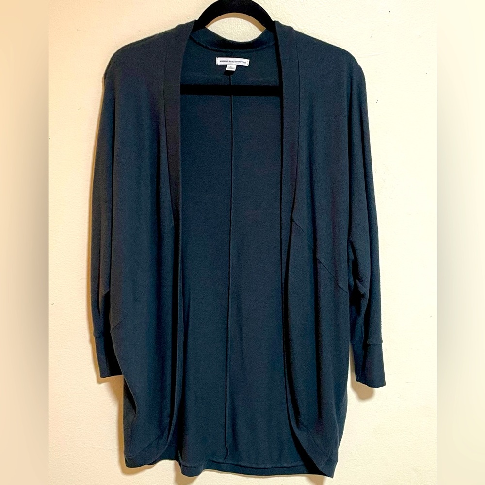 American Eagle Teal Green Cardigan size S